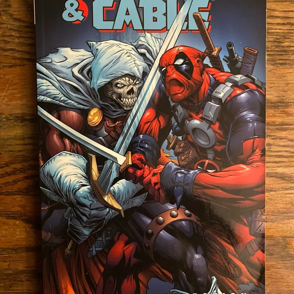 Marvel Deadpool & Cable Comic Book — Red, Black & Blue Cover